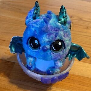 Hatchimal Alive Dragon with Metallic Teal Wings